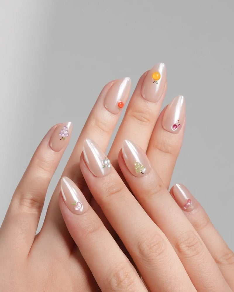Short Square Minimalist Pink Line Nails Short Square Minimalist Pink Line Nails — Cute Nails