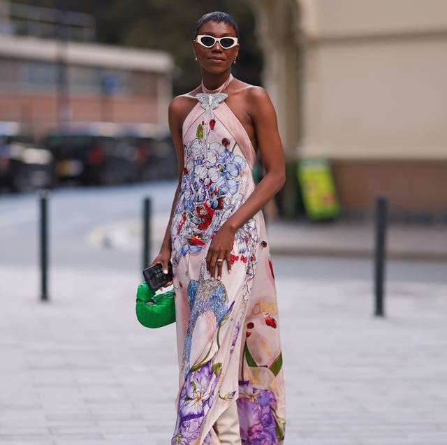 Floral Halter Dress with Butterfly Necklace Floral Halter Dress with Butterfly Necklace — Cute Outfits