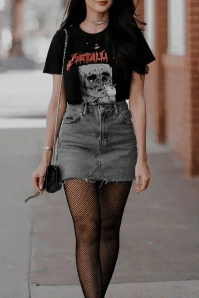 Casual Outfit with Wide-Leg Jeans and Knit Top, A-Line Skirt Casual Outfit with Wide-Leg Jeans and Knit Top, A-Line Skirt — Cute Outfits for School