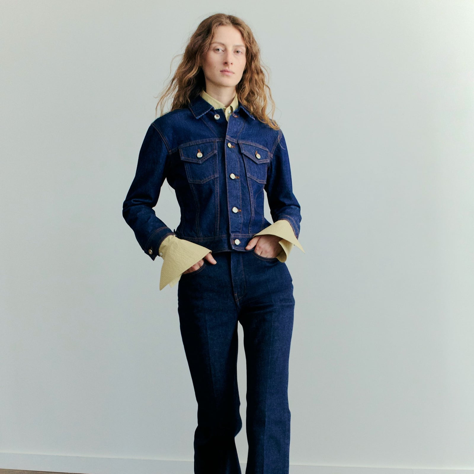 Denim on Denim with a Collared Shirt Denim on Denim with a Collared Shirt — Cute Outfits for School