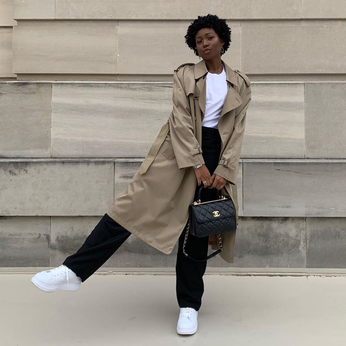 Oversized Trench Coat Smart Casual Ensemble Oversized Trench Coat Smart Casual Ensemble — Cute Style