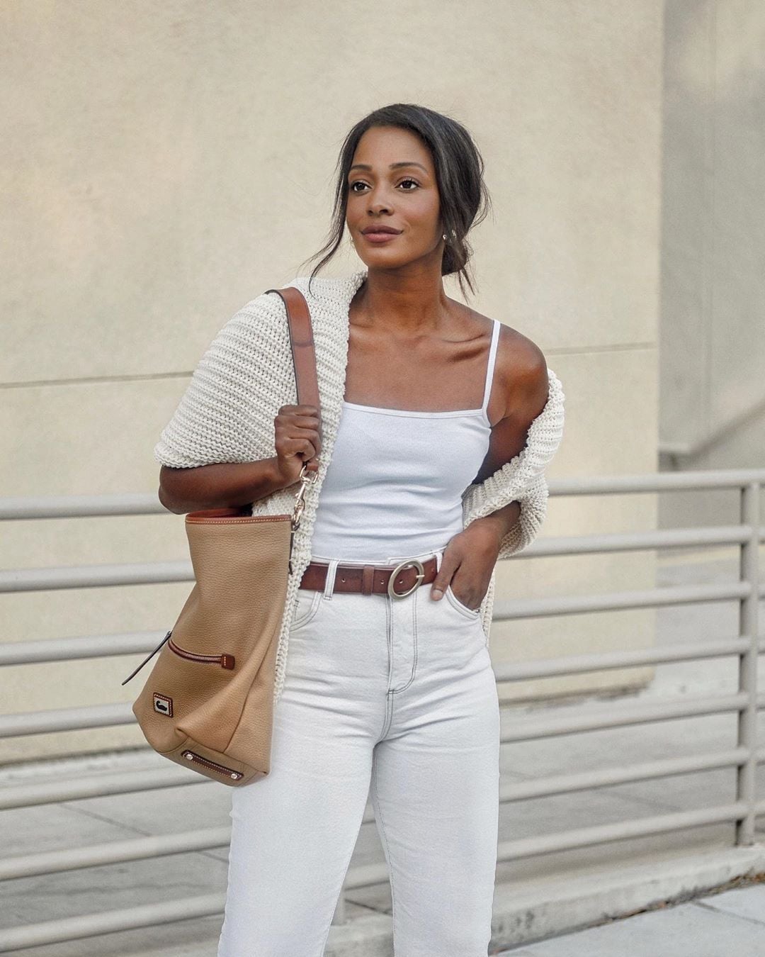 Chunky Knit Cardigan and Straight-Leg Jeans Chunky Knit Cardigan and Straight-Leg Jeans — Cute Style