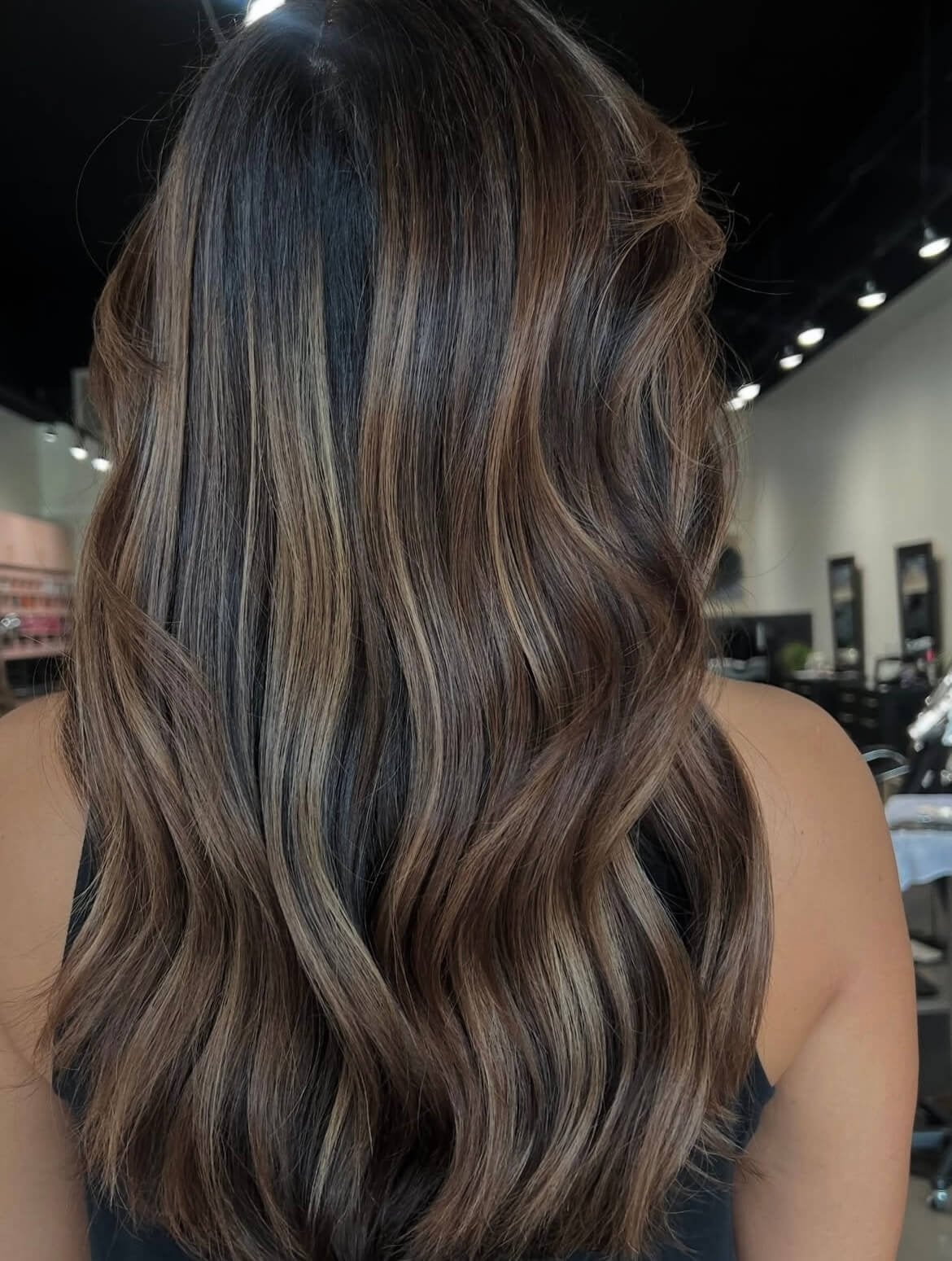 Dark Brown With Dimensional Highlights Dark Brown With Dimensional Highlights — Dark Brown Hair