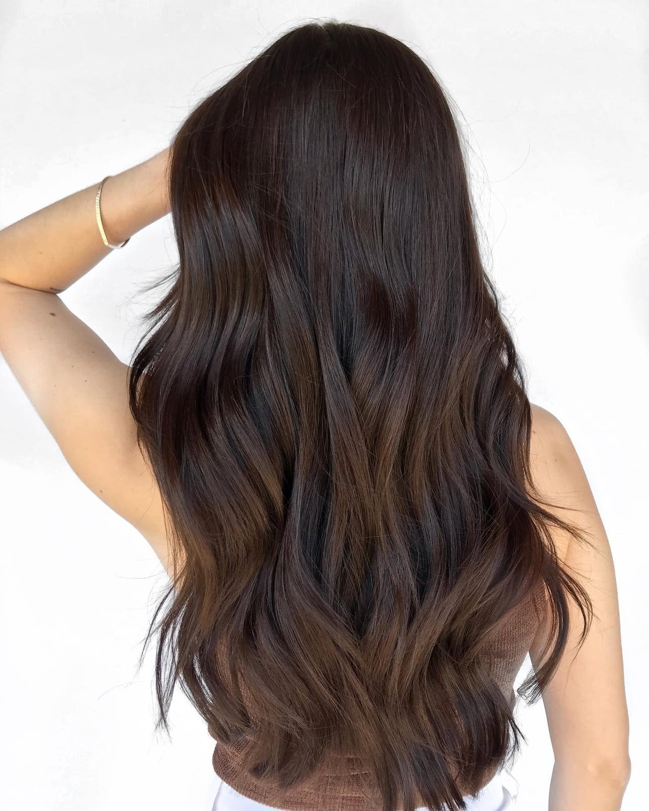 Rich Dark Brown With Subtle Warm Undertones Rich Dark Brown With Subtle Warm Undertones — Dark Brown Hair