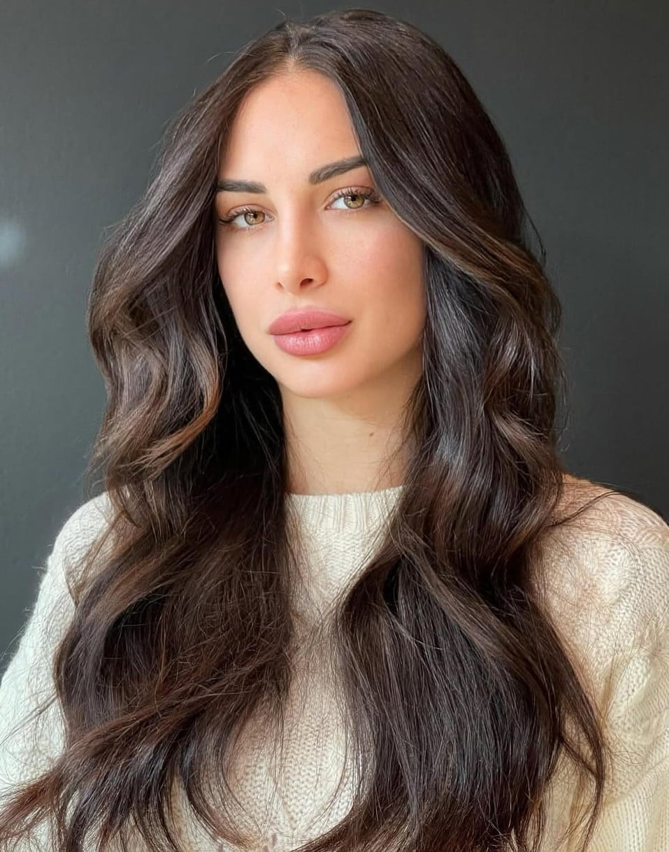 Espresso Brown With Subtle Warm Undertones, Mid-Back Espresso Brown With Subtle Warm Undertones, Mid-Back — Dark Brown Hair