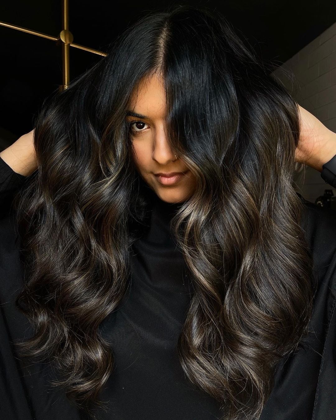 Dark Brown With Subtle Ash Blonde Highlights Dark Brown With Subtle Ash Blonde Highlights — Dark Brown Hair