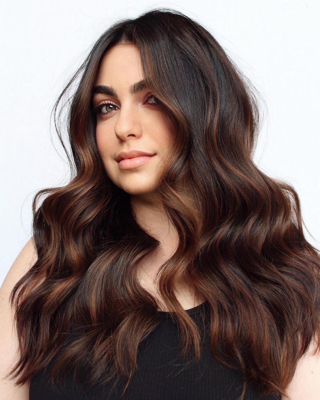 Rich Dark Brown With Copper Highlights Rich Dark Brown With Copper Highlights — Dark Highlights