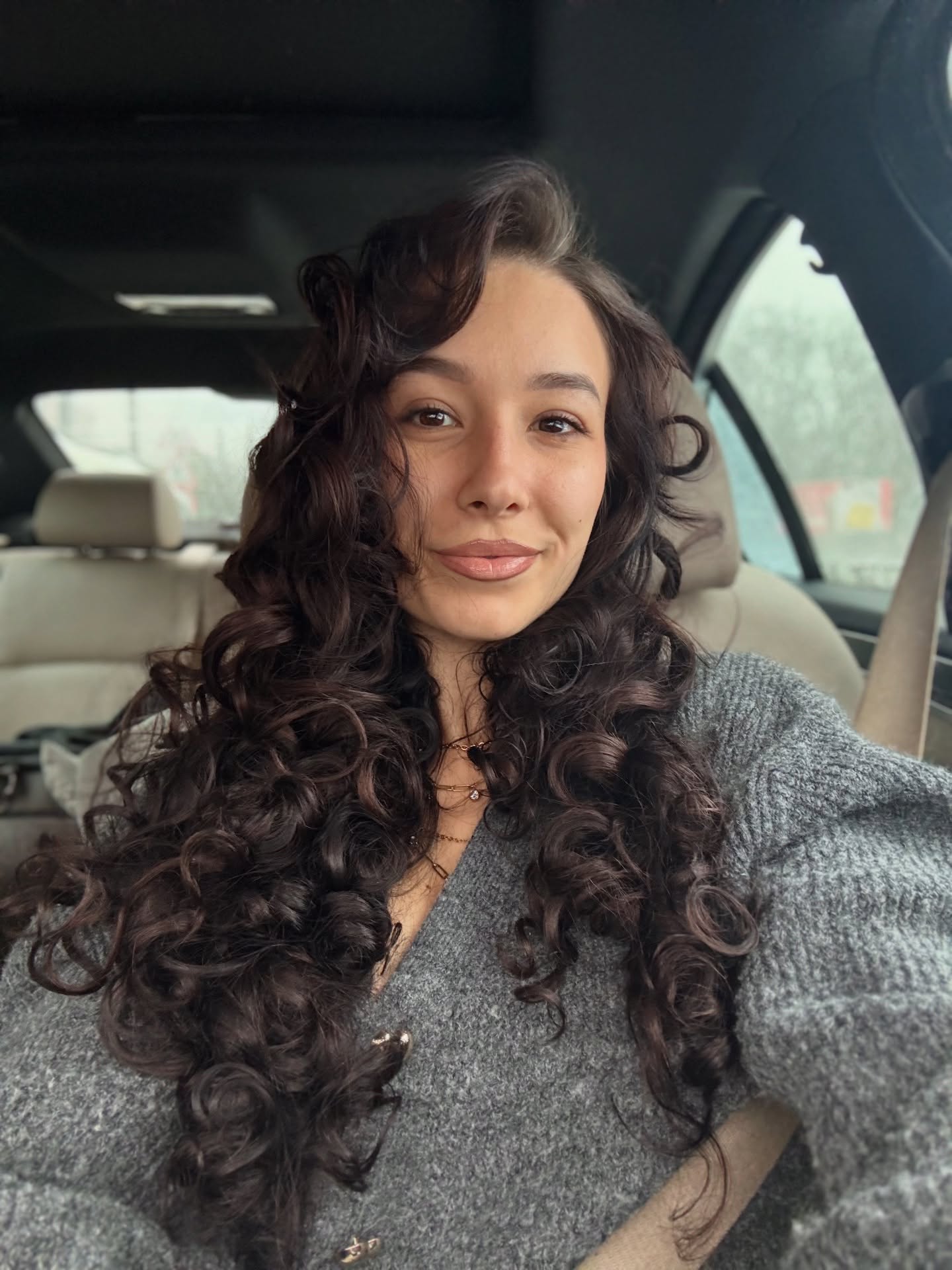 Defined Ringlet Curls With Chocolate Brown Tone