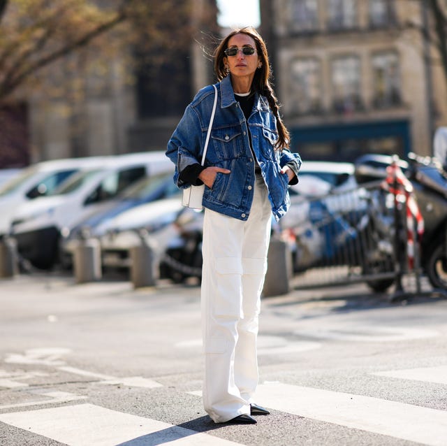 Oversized Denim Jacket With Wide Leg Pants Oversized Denim Jacket With Wide Leg Pants — Denim Outfits