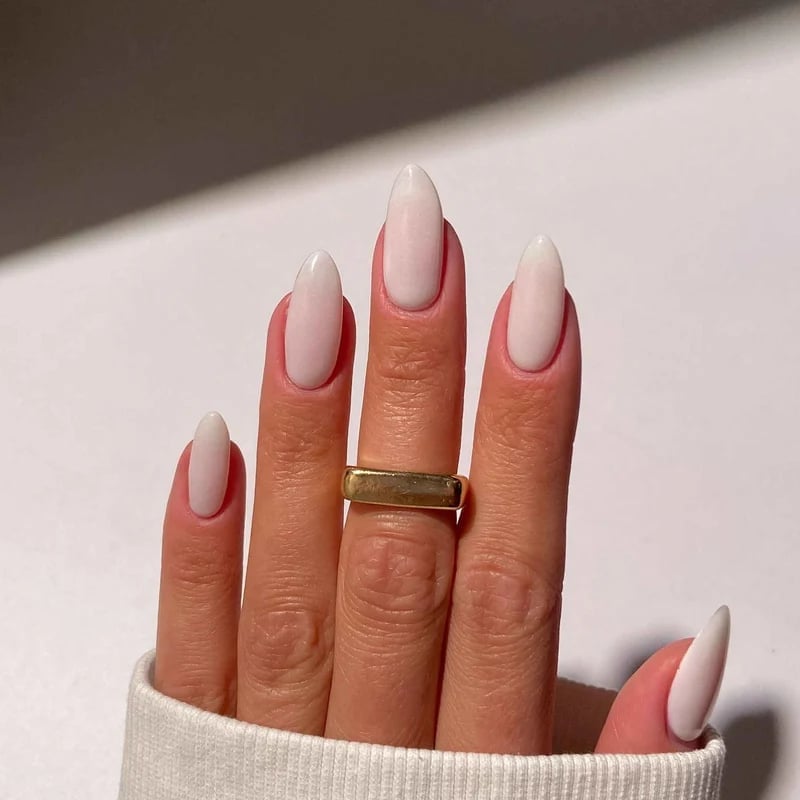 Short Square Classic French Dip Nails Short Square Classic French Dip Nails