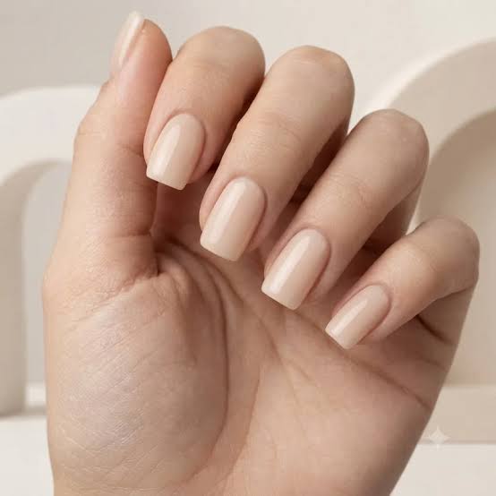Short Square Sheer Milky Pink Nude Glossy Dip Nails Short Square Sheer Milky Pink Nude Glossy Dip Nails