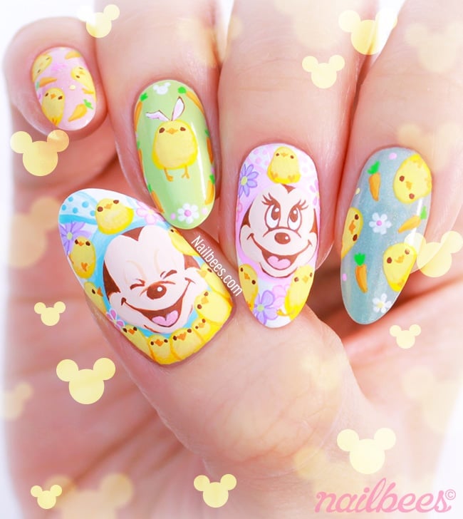 Mickey Mouse Easter Medium Almond Nails Mickey Mouse Easter Medium Almond Nails — Disney Nails