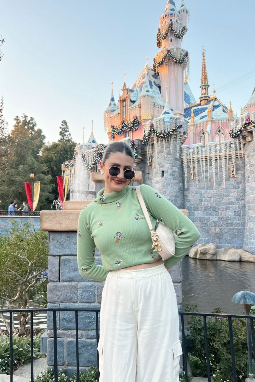 Mickey Embroidery Sweater With Wide-Leg Cargo Pants Mickey Embroidery Sweater With Wide-Leg Cargo Pants — Disney Outfits