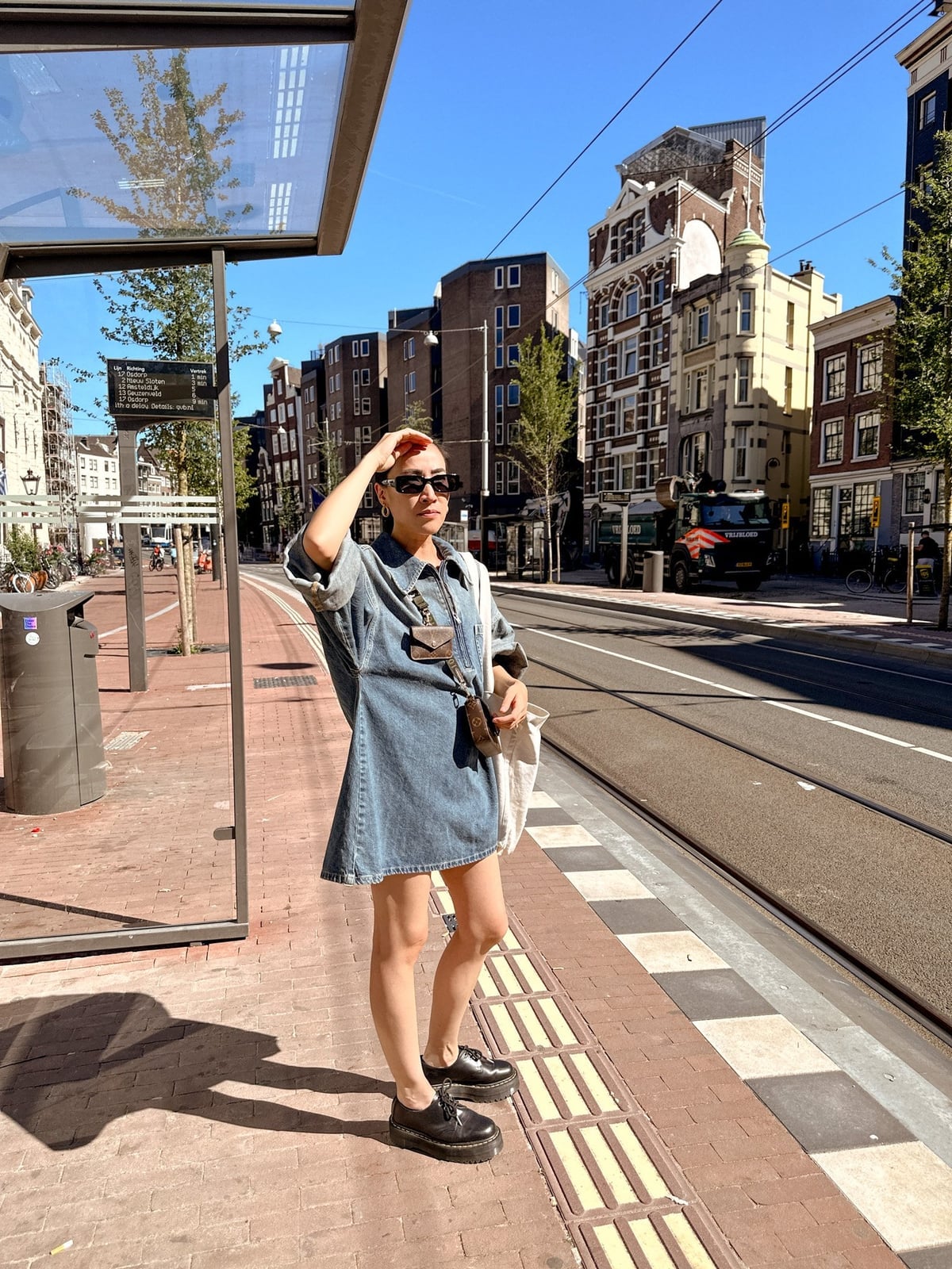 Denim Shirt Dress Denim Shirt Dress — Doc Martens Outfits