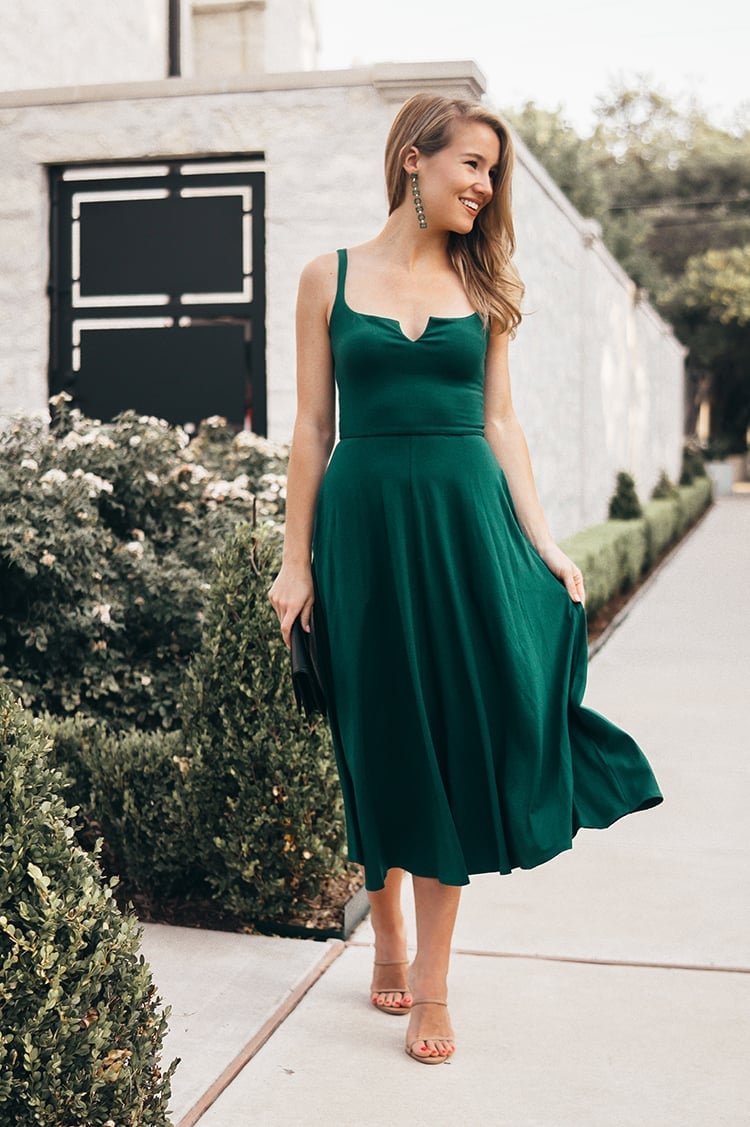 Vibrant emerald green fit and flare dress Vibrant emerald green fit and flare dress — Dress for Wedding Guest