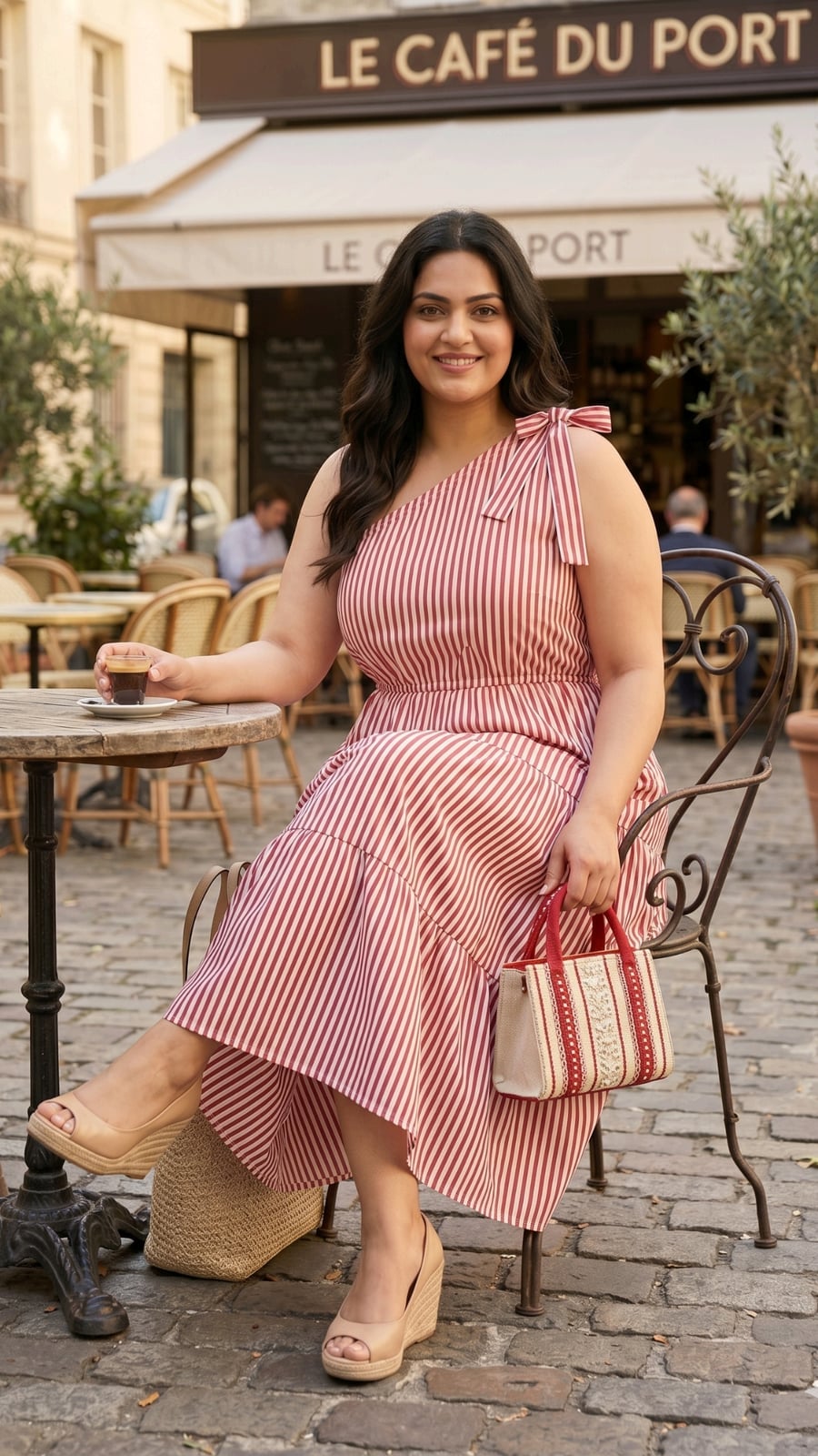 Burgundy Floral Print V-Neck Midi Dress Burgundy Floral Print V-Neck Midi Dress — Dresses Simple