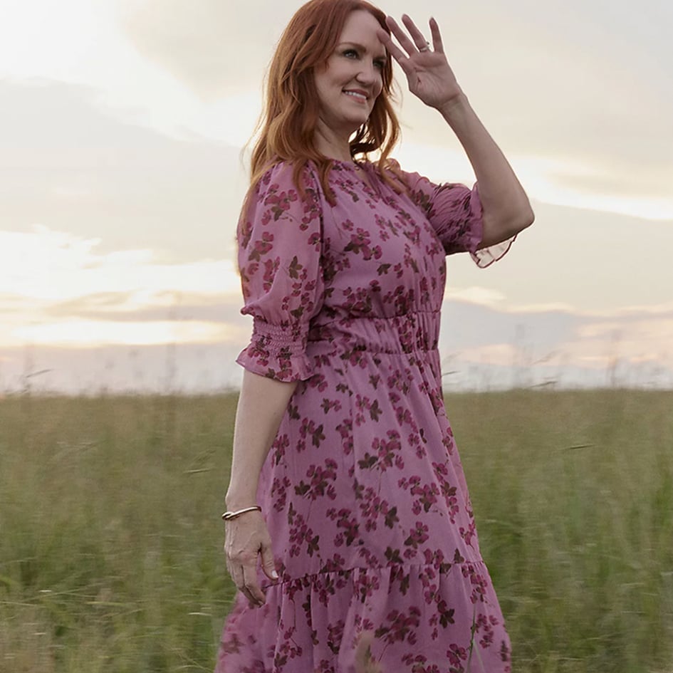 Pink Floral Print Chiffon Tiered Dress Pink Floral Print Chiffon Tiered Dress — Dresses Simple