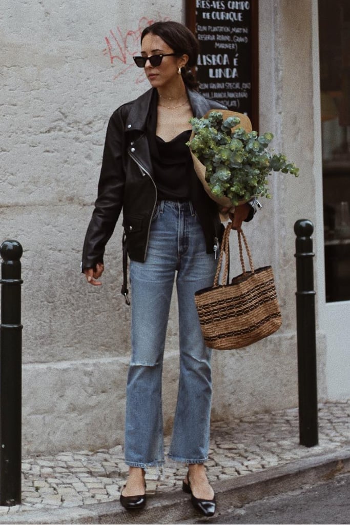 Leather moto jacket with ripped jeans Leather moto jacket with ripped jeans — Edgy Outfits