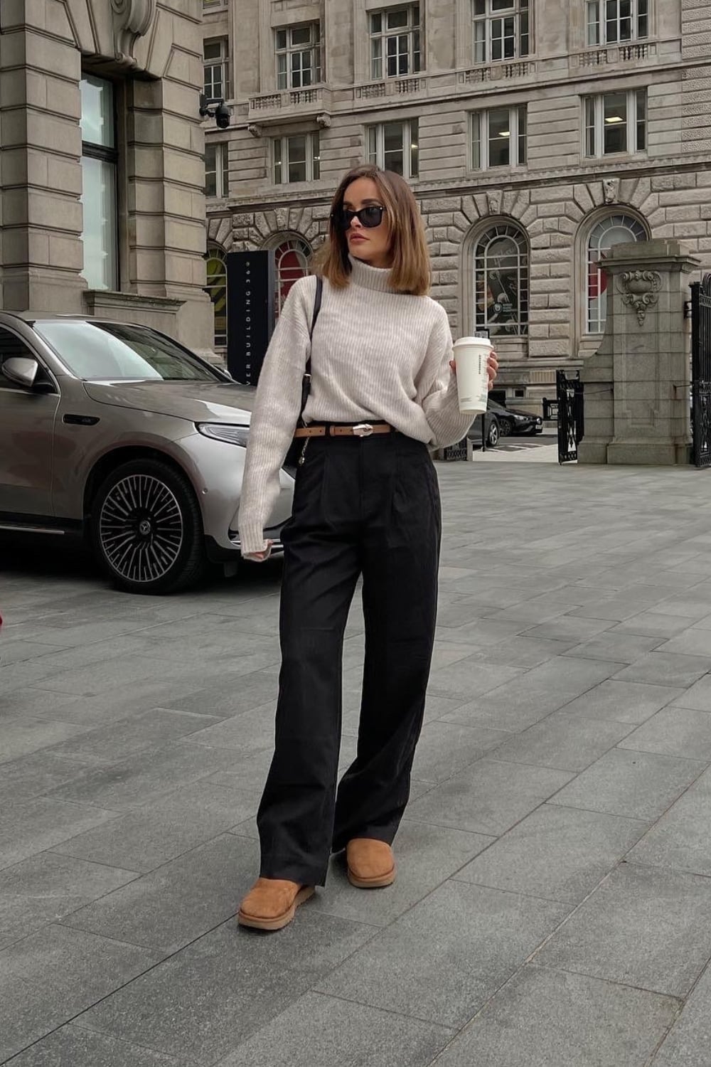 Turtleneck Sweater With Corduroy Trousers Turtleneck Sweater With Corduroy Trousers — Elegant Outfits