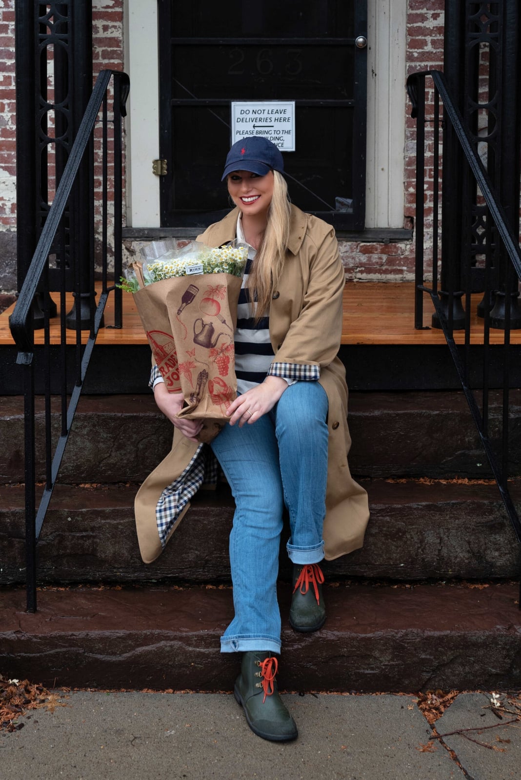 Trench Coat Layered Shirts and Green Rain Boots Trench Coat Layered Shirts and Green Rain Boots — Errands Outfits