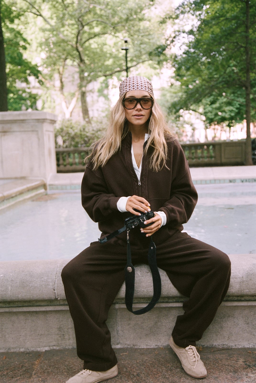 Oversized Fleece Jacket Matching Pants and Headscarf Oversized Fleece Jacket Matching Pants and Headscarf — Errands Outfits