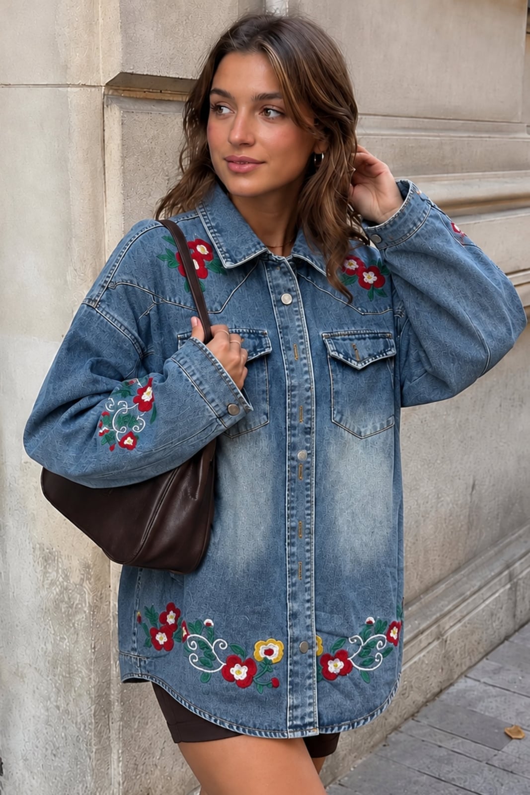 Embroidered denim jacket Embroidered denim jacket — Everyday Outfits