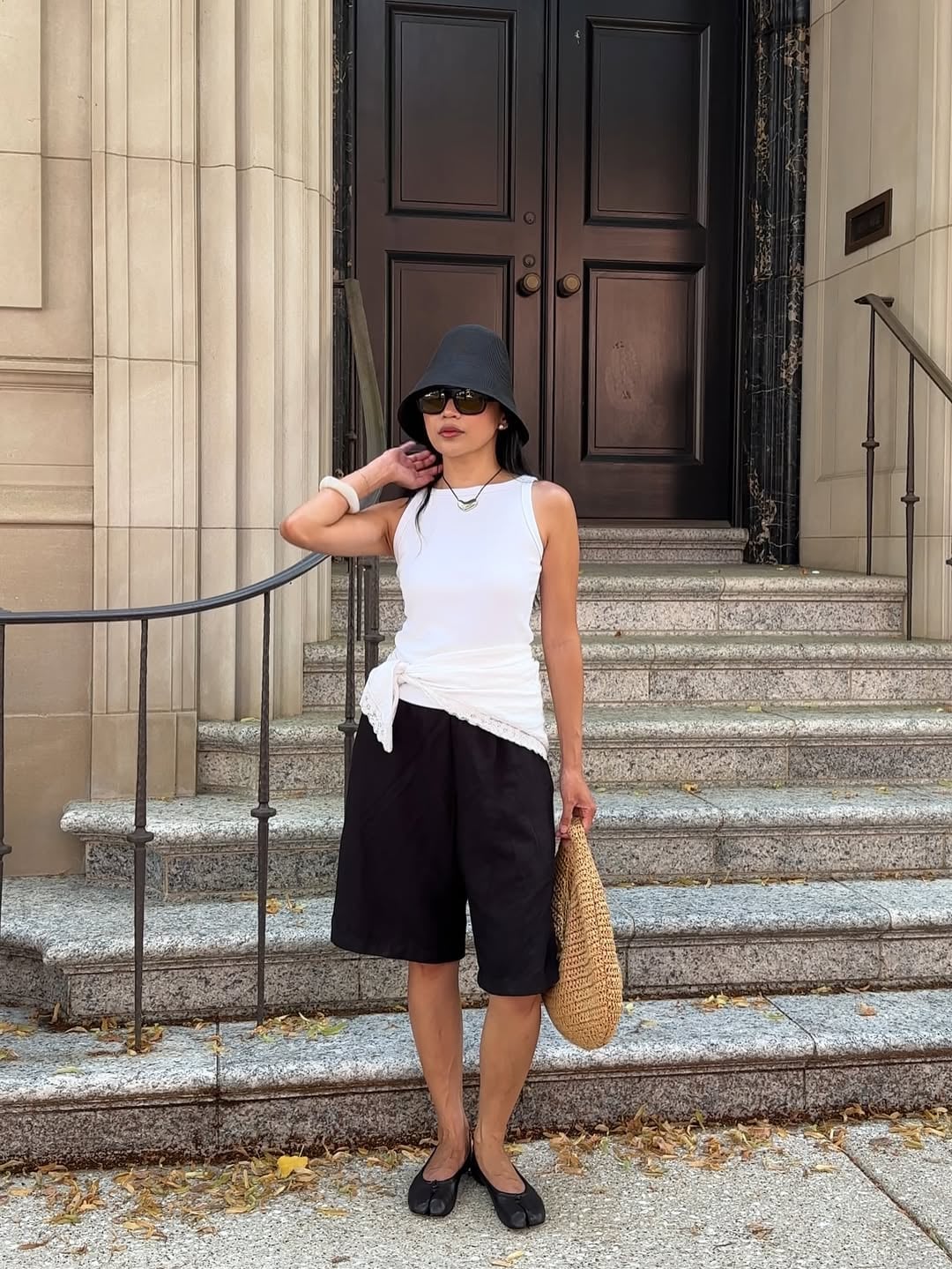 Tank top with wrap over shorts Tank top with wrap over shorts — Everyday Outfits