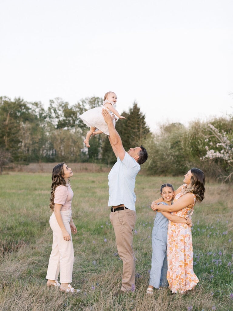 Pastel floral maxi dress for a family photoshoot Pastel floral maxi dress for a family photoshoot — Family Photo Outfits