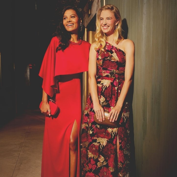 Red Gown with Asymmetrical Cape Overlay Red Gown with Asymmetrical Cape Overlay — Formal Outfits