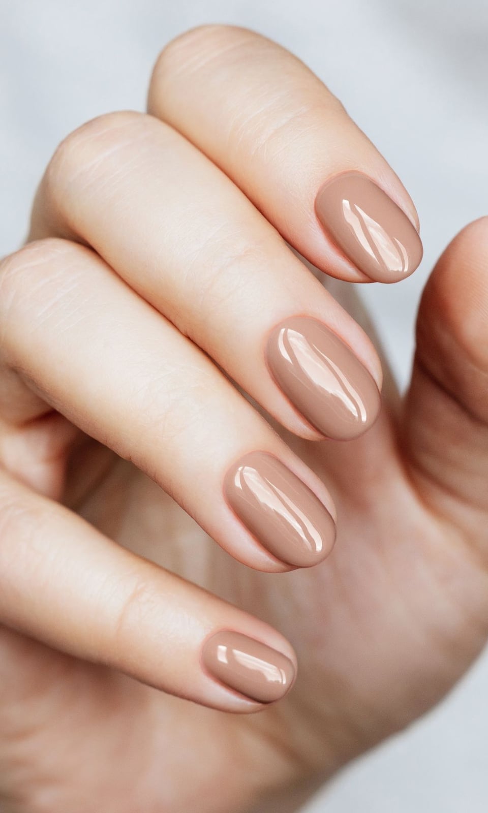 Medium Almond Beige Brown Solid Color Medium Almond Beige Brown Solid Color — Gel Nails Polish