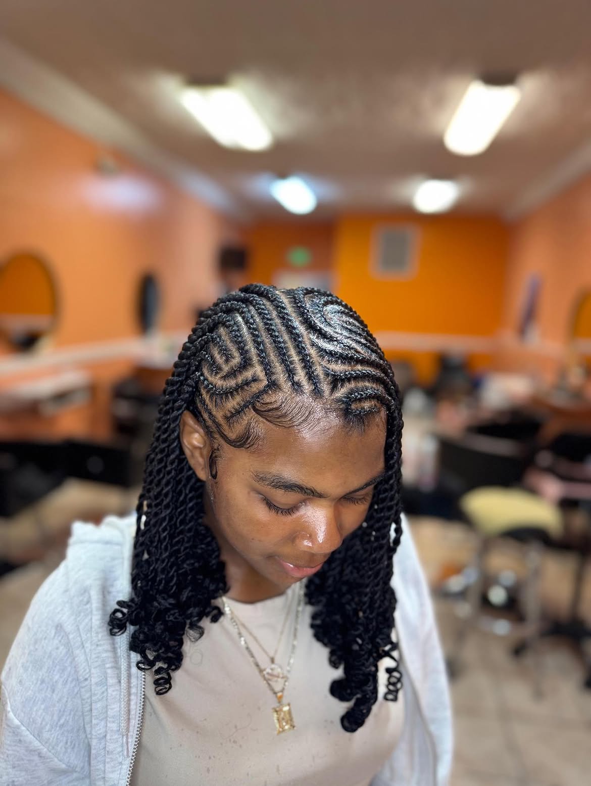 Geometric Stitch Braids With Passion Twists