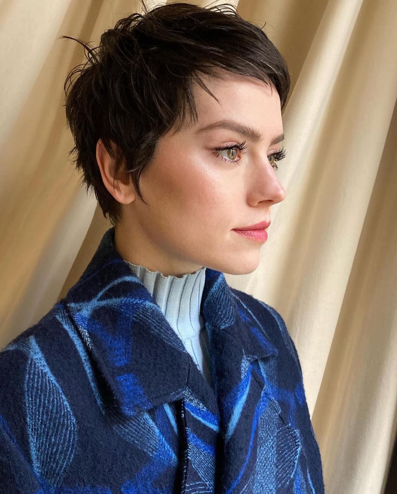 Textured Wavy Dark Brown Pixie Textured Wavy Dark Brown Pixie — Girl Pixie