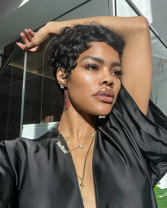 Black Pixie With Tousled Volume Black Pixie With Tousled Volume — Girl Pixie