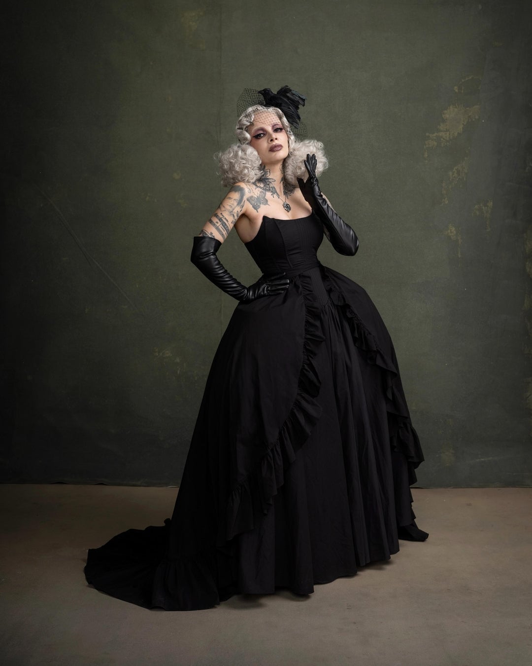 Voluminous Ruffled Skirt Ballgown Voluminous Ruffled Skirt Ballgown — Gothic Style