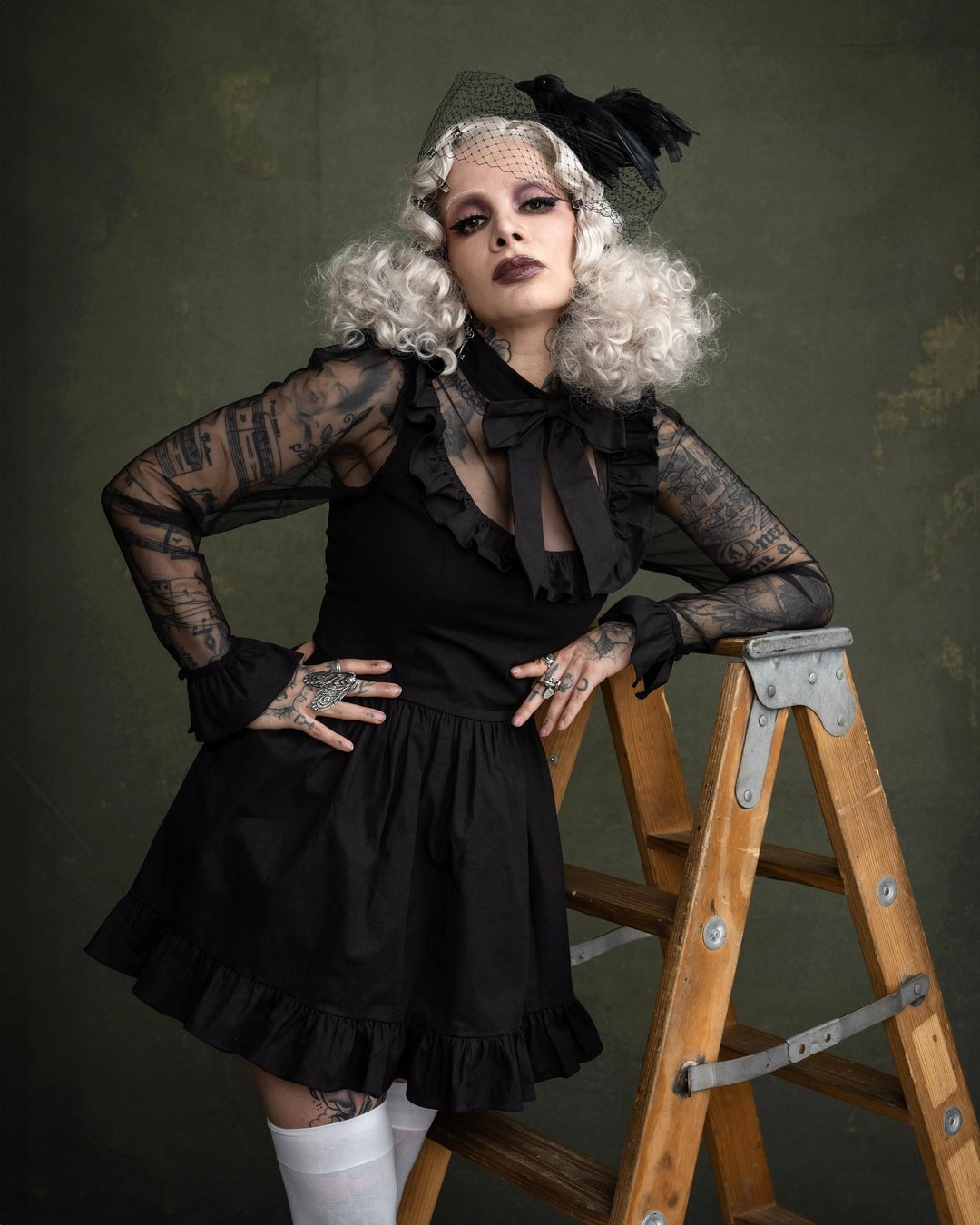 Velvet and Lace Gown With Corset Back Velvet and Lace Gown With Corset Back — Gothic Style
