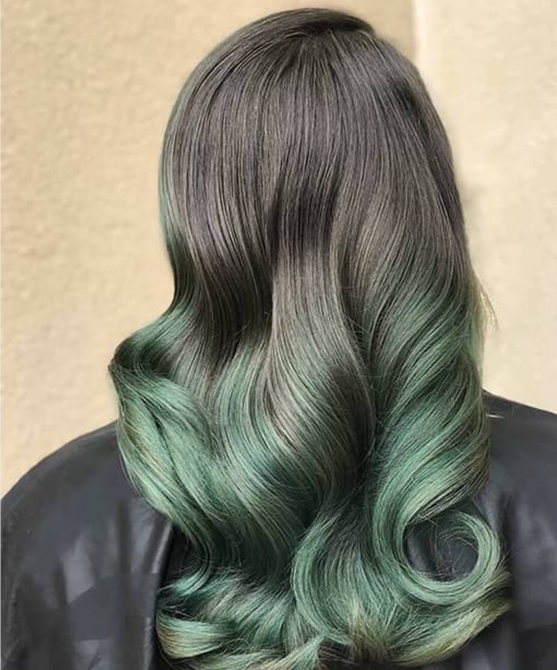 Dark Gray to Seafoam Green Ombre Dark Gray to Seafoam Green Ombre — Green Hair