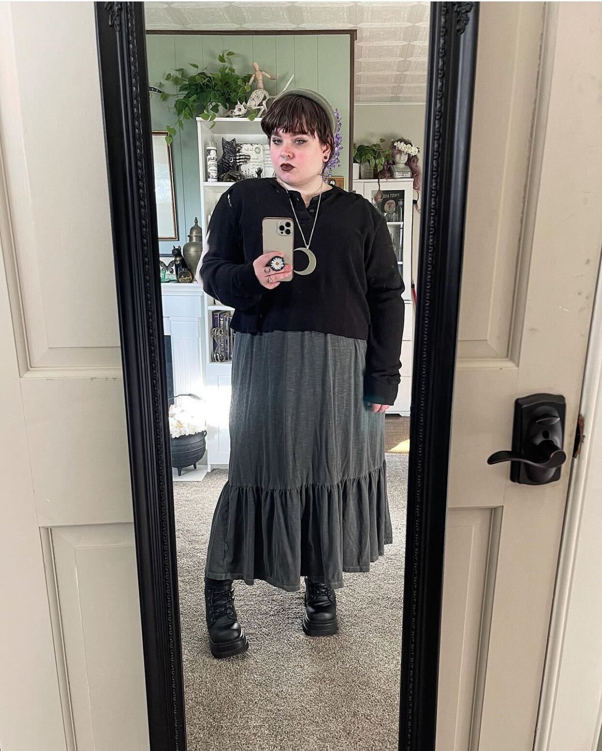 Oversized Sweater Tiered Maxi Skirt Oversized Sweater Tiered Maxi Skirt — Grunge Outfits