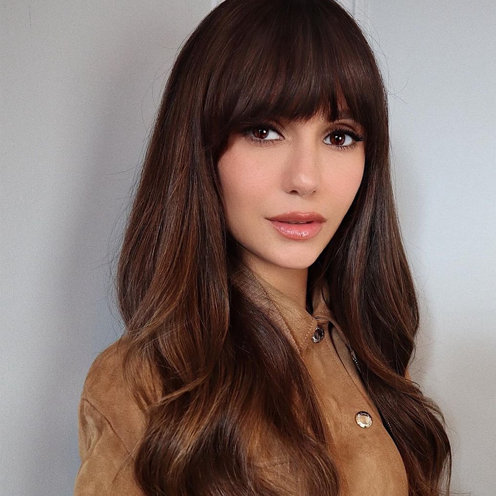 Mid-Back Layers With Blunt Bangs Mid-Back Layers With Blunt Bangs — Hair with Bangs