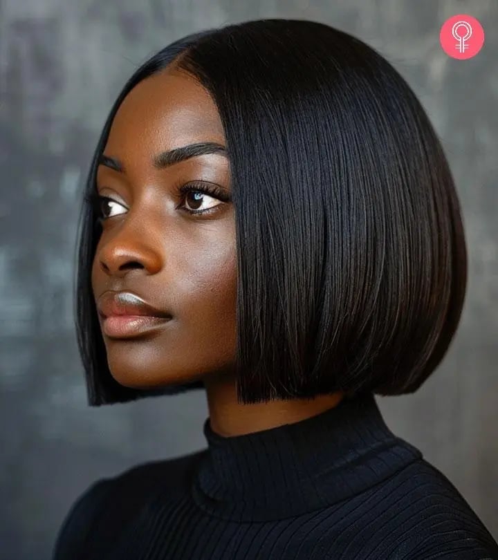 Sharp Blunt Bob With Blunt Bangs Sharp Blunt Bob With Blunt Bangs — Haircuts for Black Women