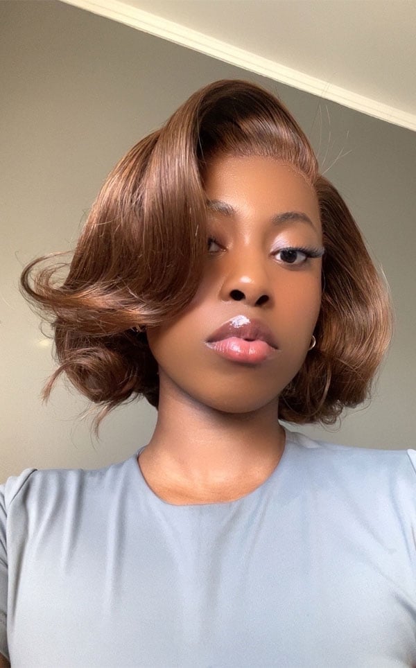 Collarbone Bob With Voluminous Waves Collarbone Bob With Voluminous Waves — Haircuts for Black Women