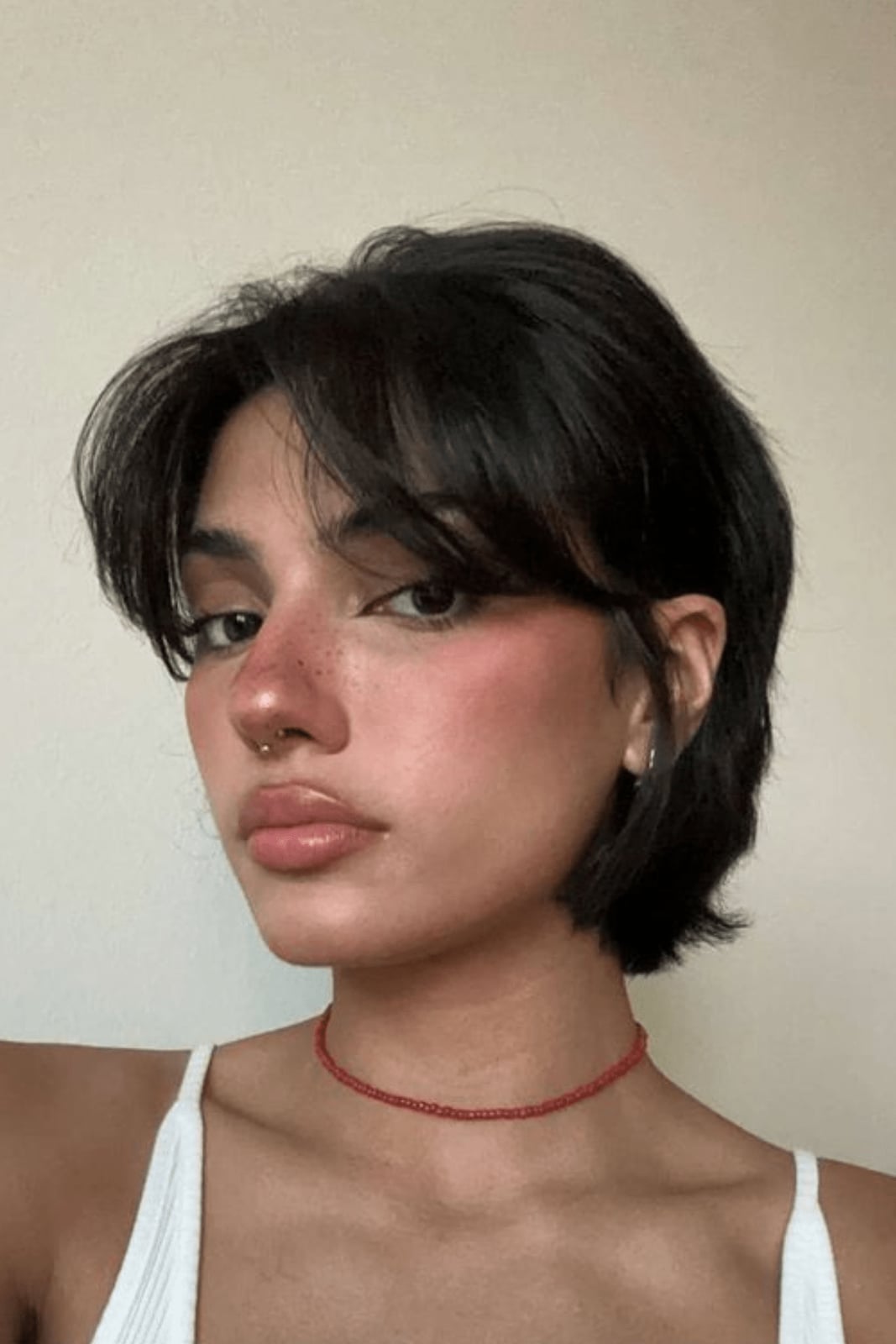 Collarbone Shag With Curtain Bangs and Fine Texture Collarbone Shag With Curtain Bangs and Fine Texture — Hairstyles for Teens