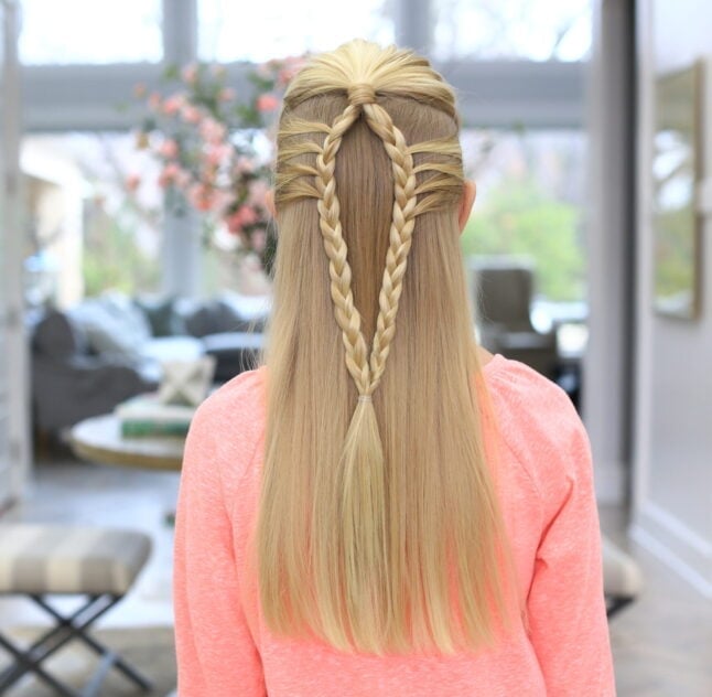 Mid-Back Blonde Half-Up Braided Ponytail Mid-Back Blonde Half-Up Braided Ponytail — Hairstyles for Teens