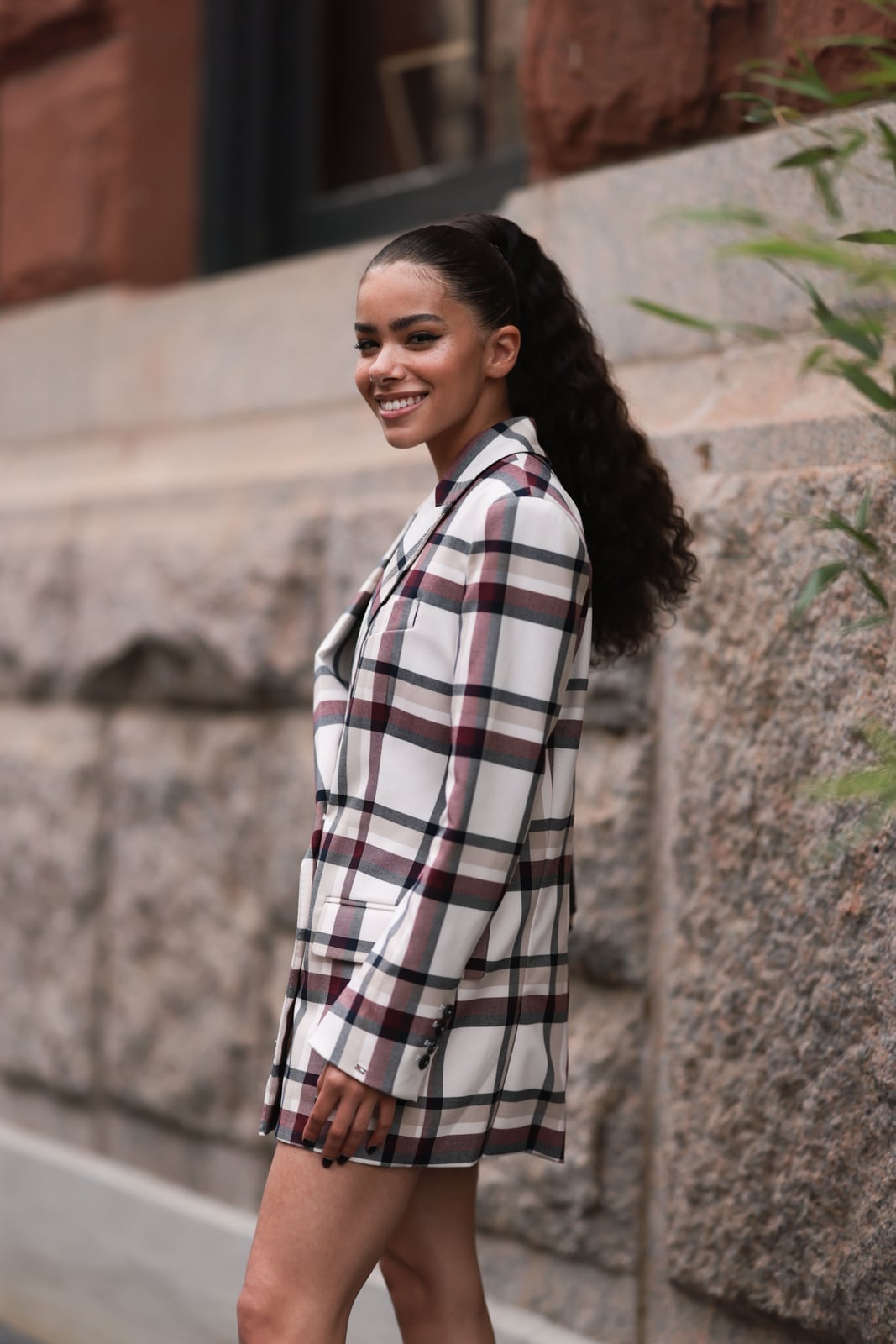 Oversized Plaid Blazer Statement Piece Oversized Plaid Blazer Statement Piece — High School Outfits