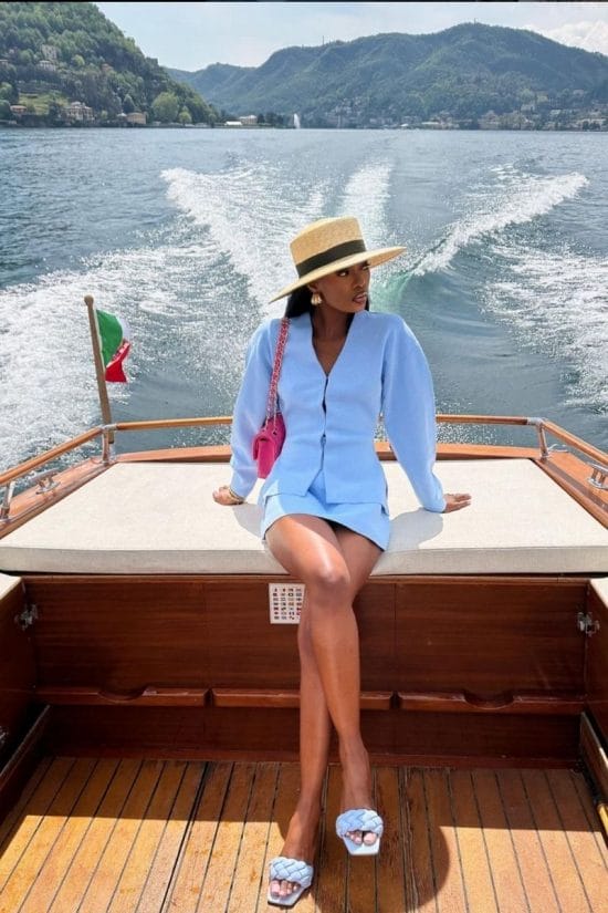 Light Blue Blazer and Shorts Resort Wear Italian Outfits