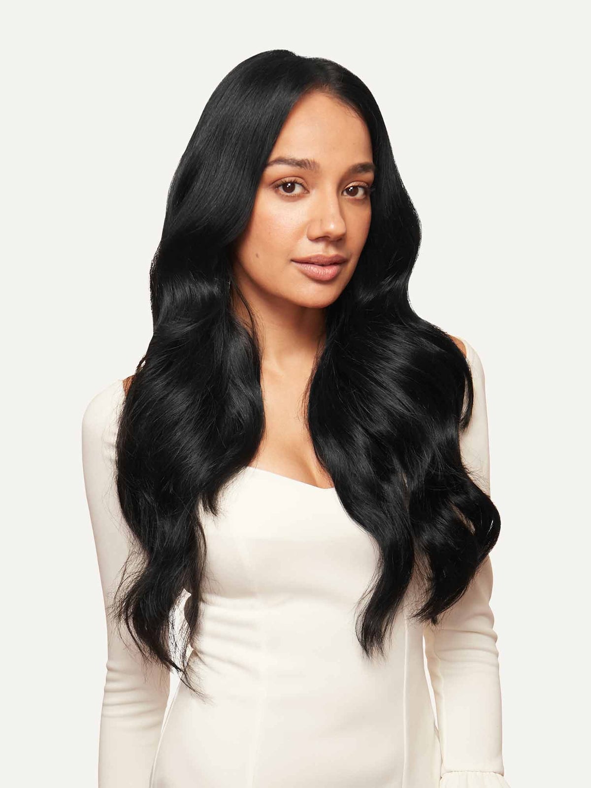 Mid-Back Length With Natural Movement Mid-Back Length With Natural Movement — Jet Black Hair
