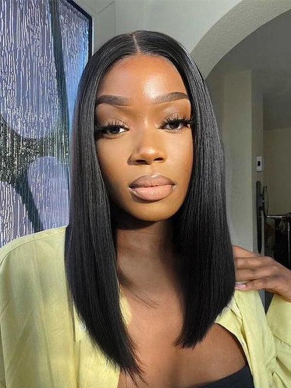 Collarbone Layers With Glossy Shine Collarbone Layers With Glossy Shine — Jet Black Hair