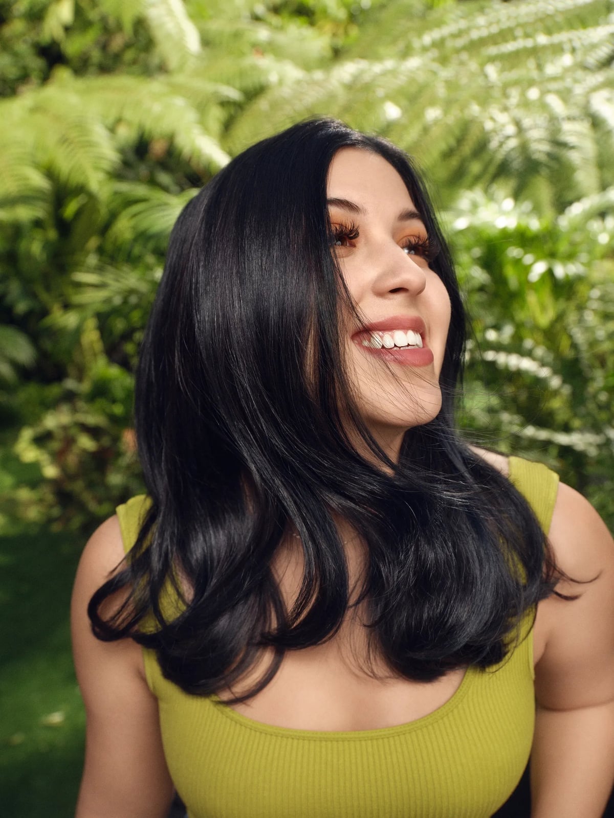Shoulder Length Straight With Intense Shine Shoulder Length Straight With Intense Shine — Jet Black Hair