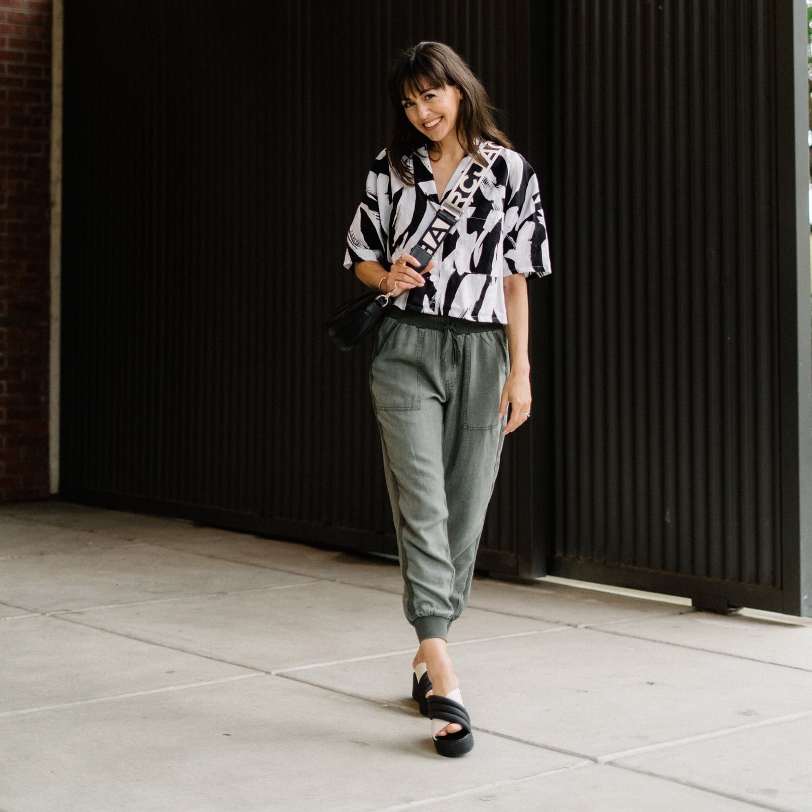 Utility joggers with a graphic print shirt Utility joggers with a graphic print shirt — Joggers Outfits
