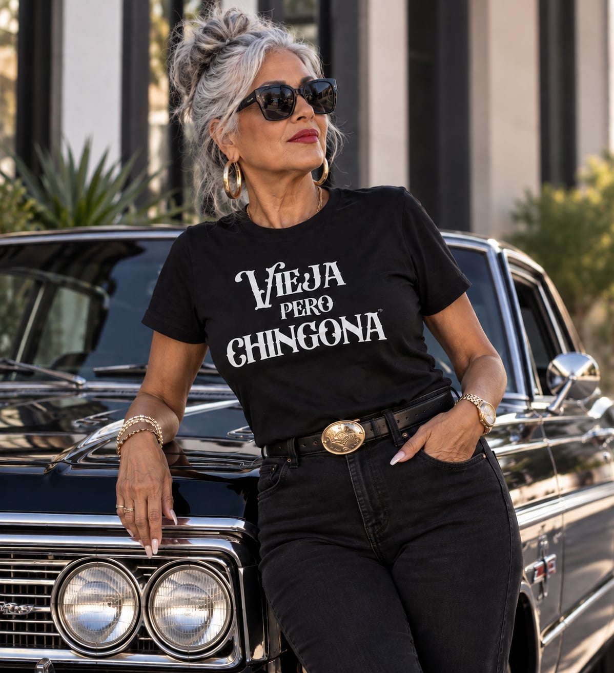 Casual Graphic Tee With Straight Leg Denim Casual Graphic Tee With Straight Leg Denim — Latina Outfits