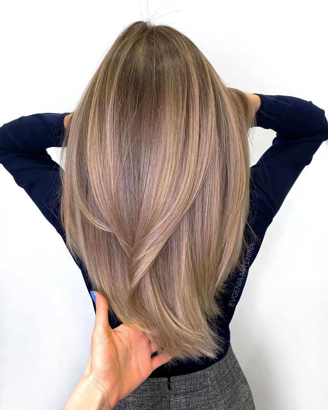 Long Ash Blonde Layers With Smooth Blowout Long Ash Blonde Layers With Smooth Blowout — Layers Hair
